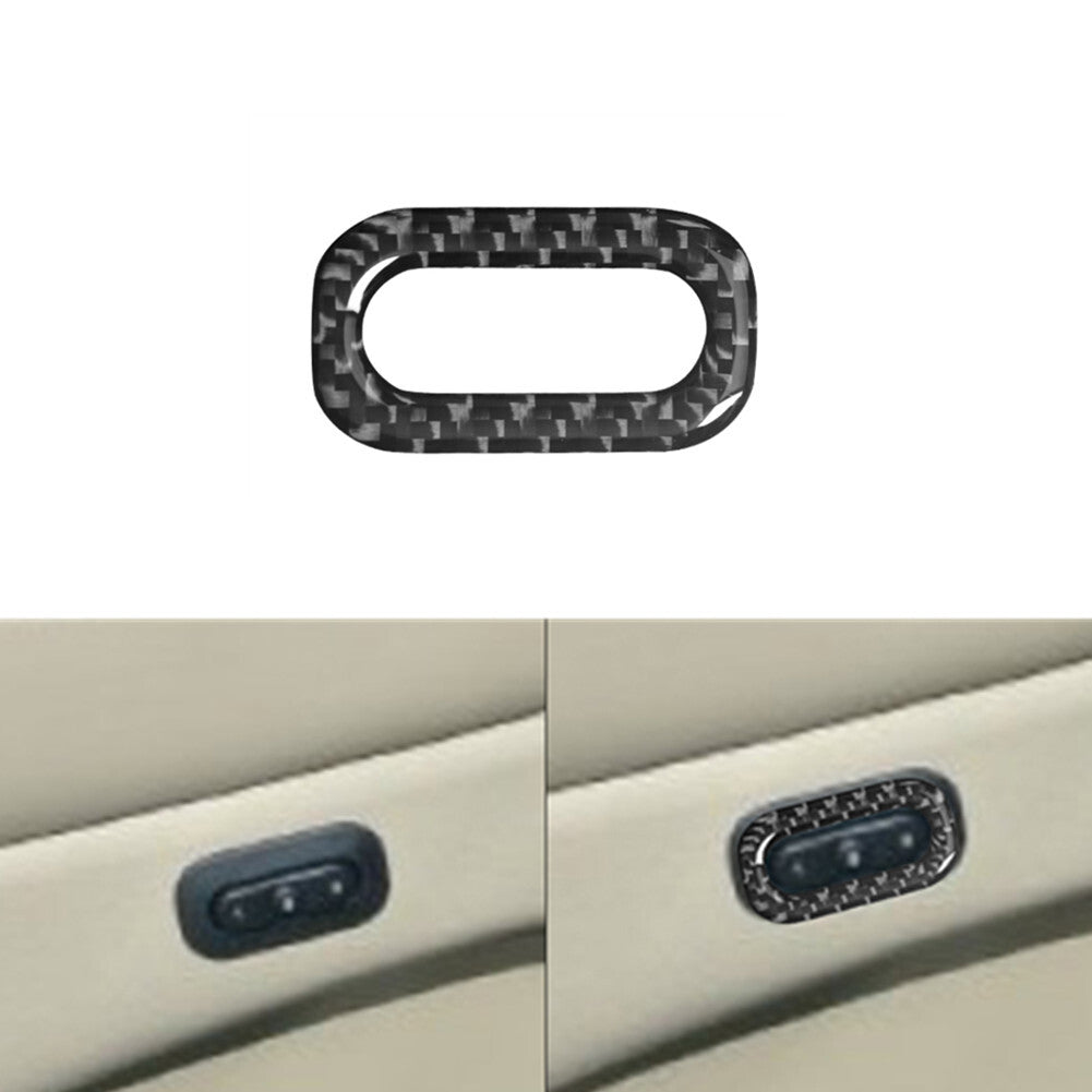 Carbon Fiber Memory Seats Surround Frame Cover Trim for Dodge Durango 2014-2020