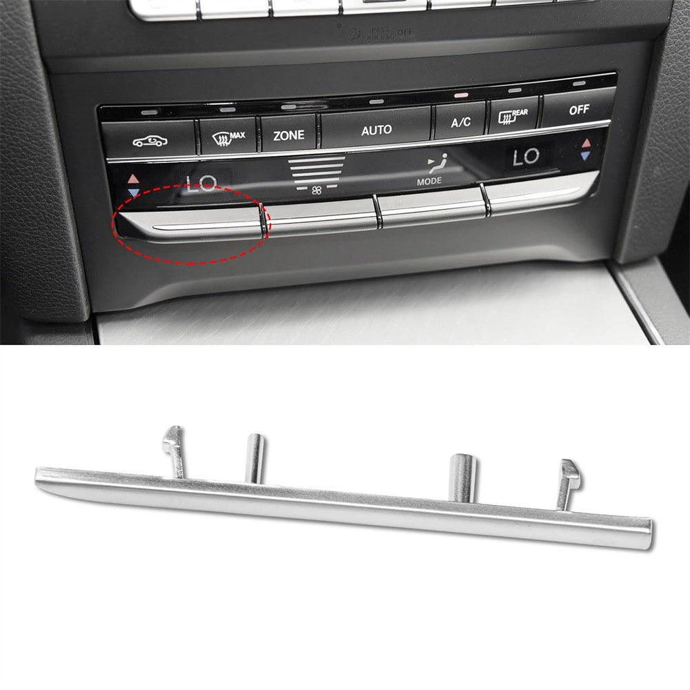 Left Center A/C TEMP Switch Button Trim Strip Matte for Mercedes W212 E 2008-14