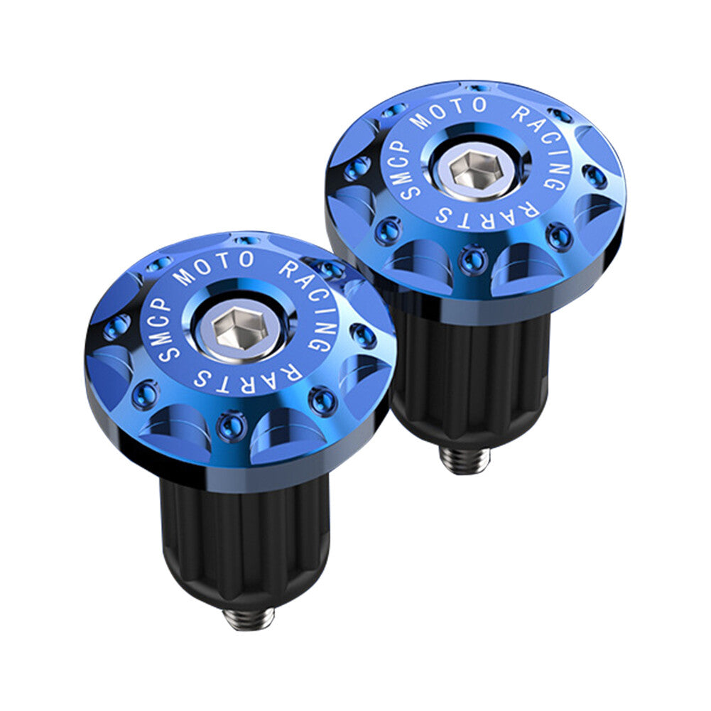 7/8 Dirt Bike CNC Handlebar Grips Handle Bar End Cap Plugs Slider Blue