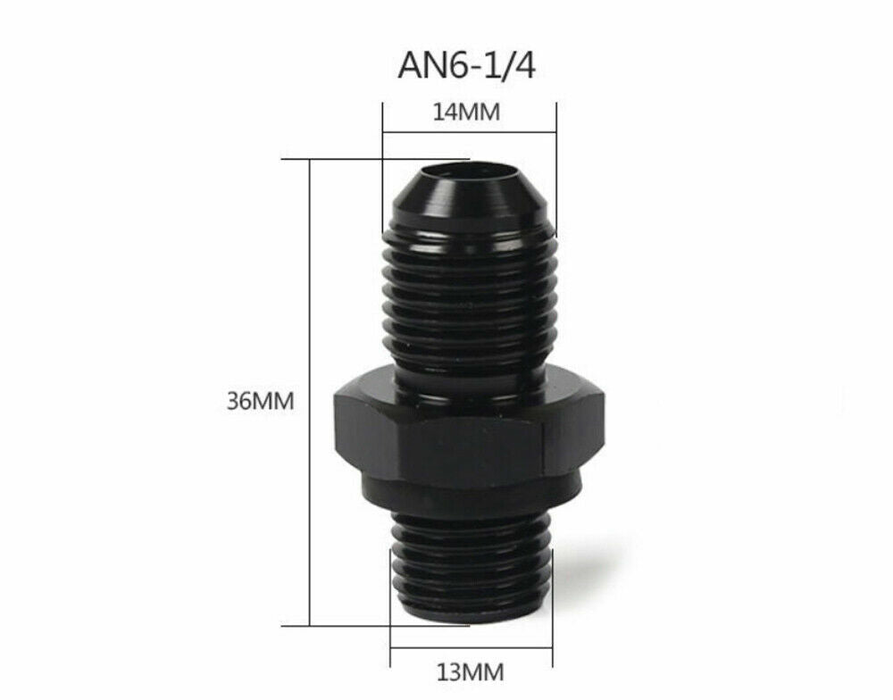 6AN-1/4 Transmission Oil Cooler Adapter Accessory for Universal Turbo 350 400 4L60E (4 Pieces)