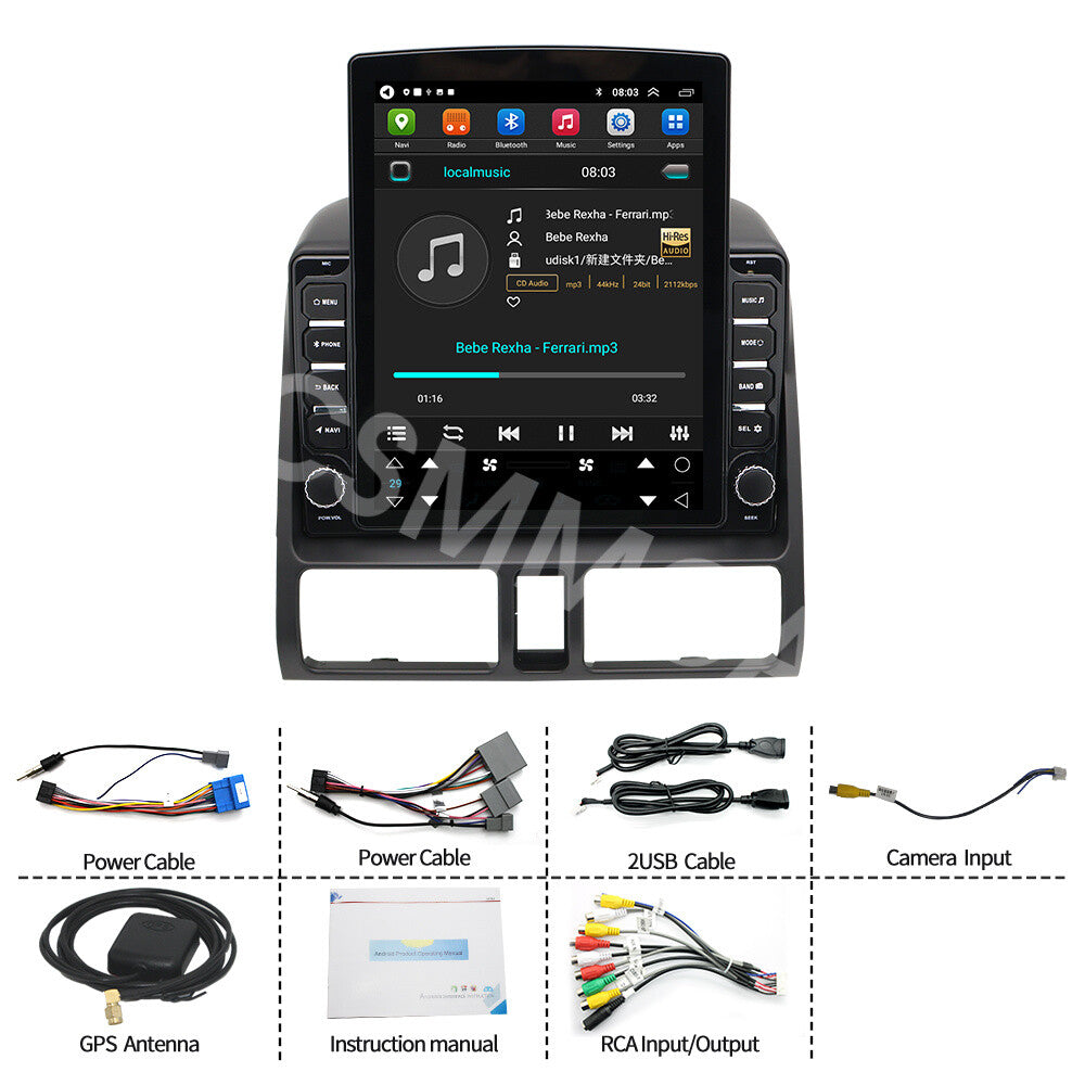 Touch Screen Car Stereo Radio Bluetooth for Carplay Fit For for Honda CR-V 2002-2006