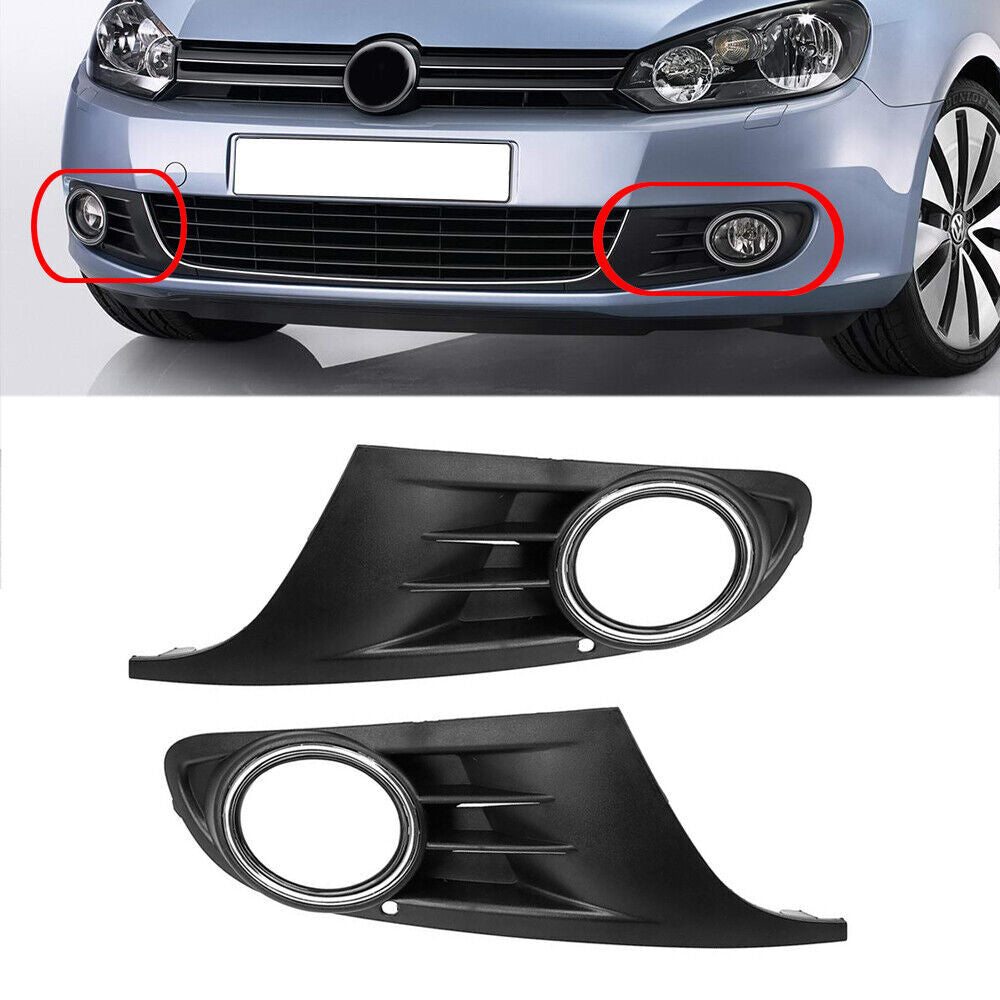 2×Für for VW for Golf 6 08-13 Sto?stange Nebelscheinwerfer Gitter Blende Links Rechts