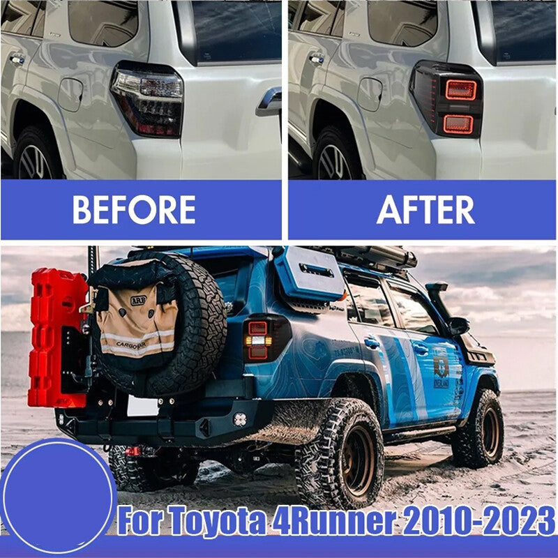 LHRH LED Tail Lights Smoked Rear Lamps for Toyota 4Runner 5th Gen 2010-2023