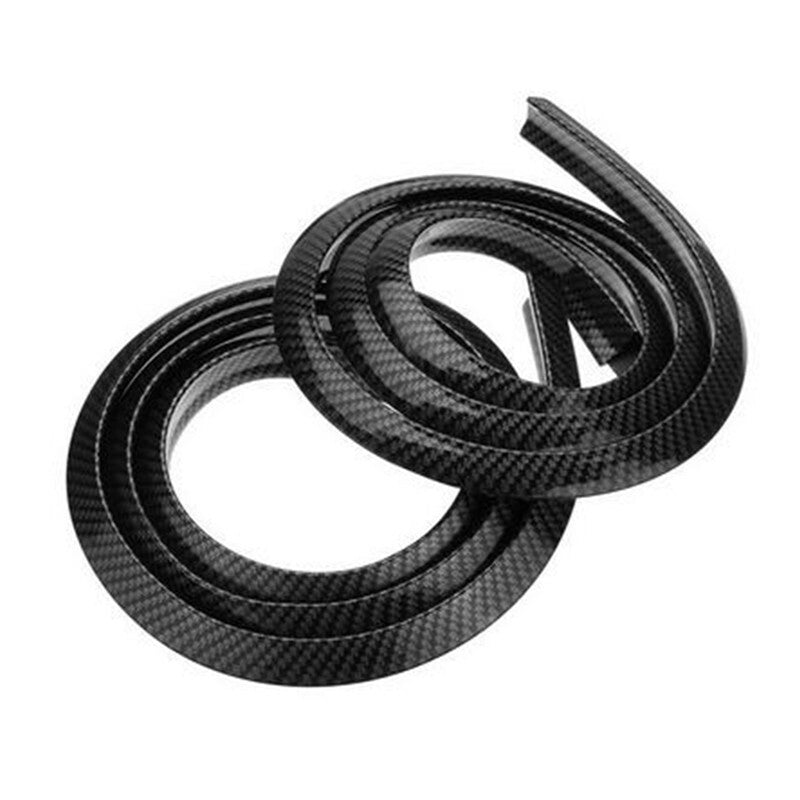 Car Carbon Fiber Wheel Fender Flare Extension Lip Anti-Scratch Soft Strip Fender