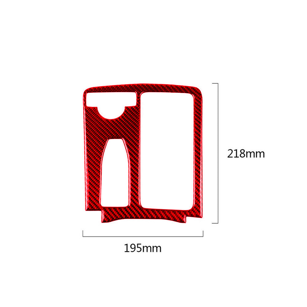 Red Carbon Fiber Cup Holder Trim for Mercedes-Benz C-Class E-Class W204