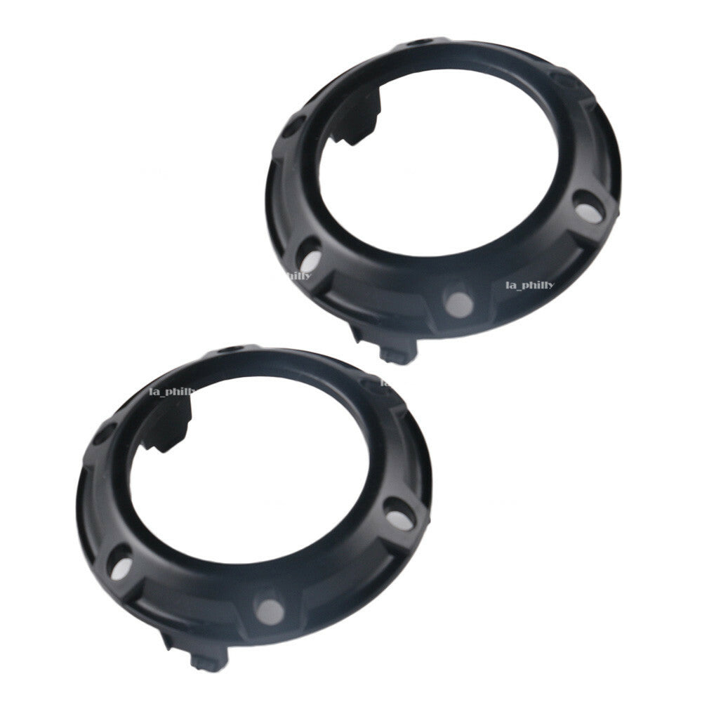2x L/R Front Fog Light Lamp Black Cover Frame for Mitsubishi for Outlander 2007-2009