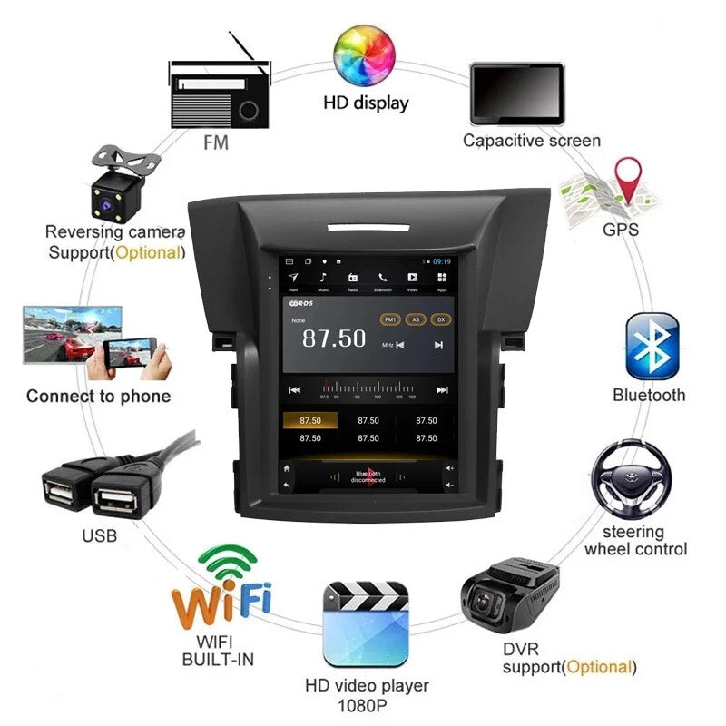 9.7in Car Android FM Radio For CRV CR-V Multimedia Video Player GPS Navigation