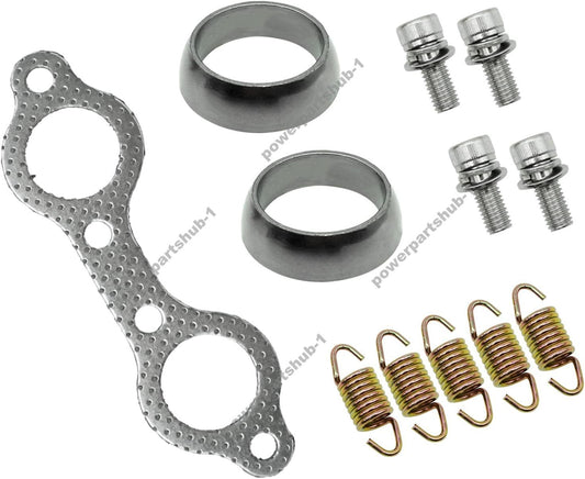 Exhaust Muffler Gasket Seal Spring Rebuild Kit for Polaris Sportsman 600 700 800