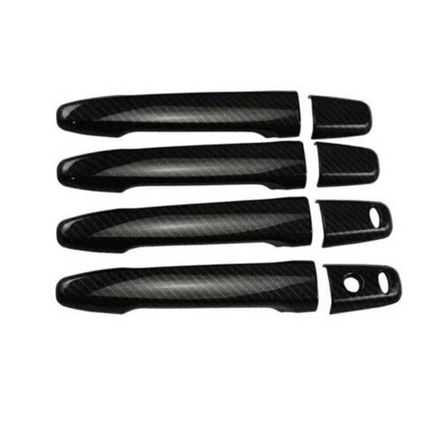 for Mitsubishi Outlander 2016-2020 ABS Carbon Color Side Door Handle Cover Trims