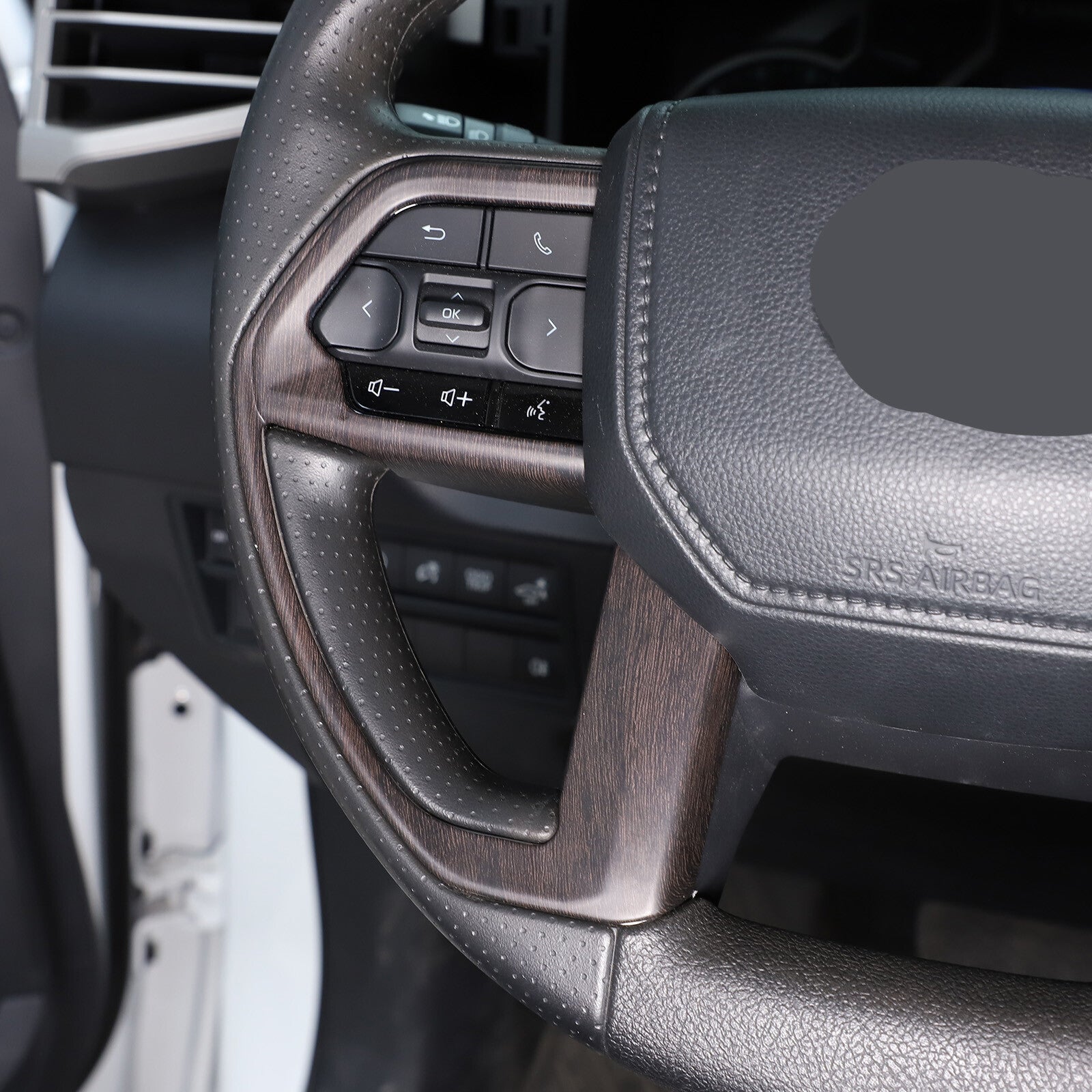 Matte Black ABS Center Control Gear Panel Decorative Cover for Tundr@ Sequoia 2022-23