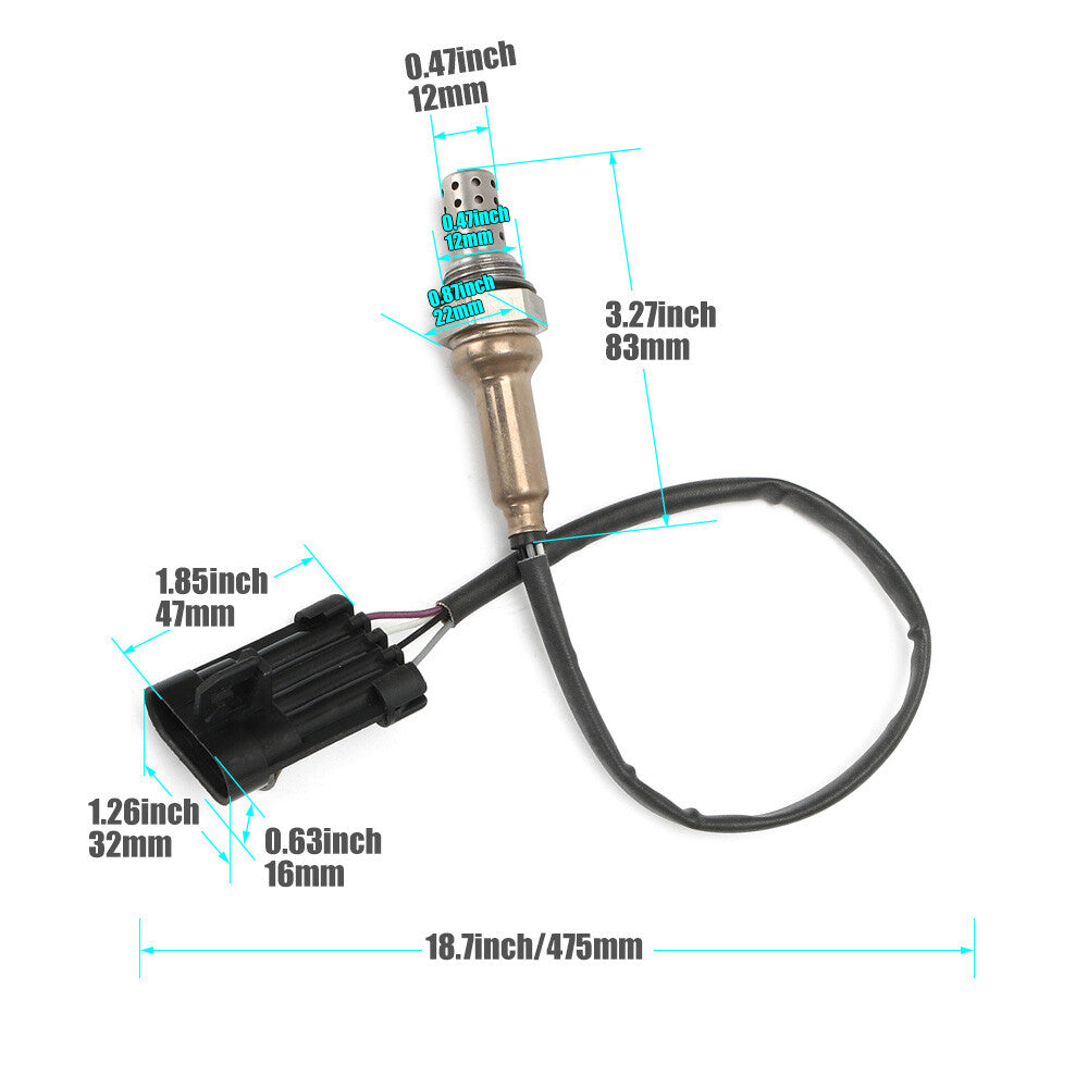 1000 800 700 500 For O2 Sensor Oxygen EFI UTV HiSUN MASSIMO Bennche MSU/HS/YS