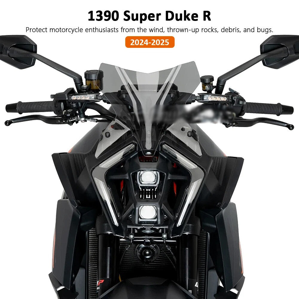 For 1390 Super R 2024 2025 Sport Touring Windshield WindScreen Deflector Shield