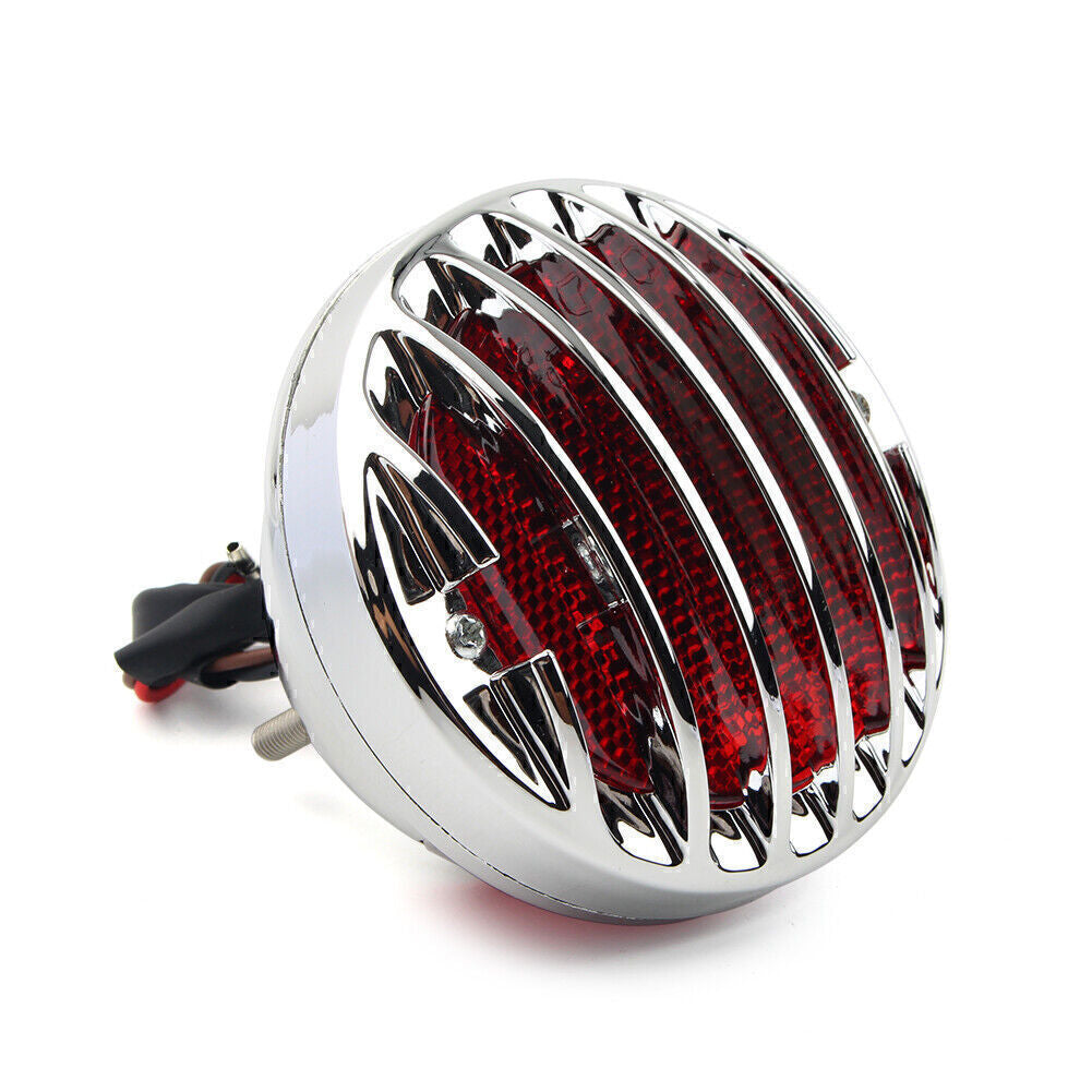 for Harley Bobber Rat Custom Chopper Hot Motorcycle 1X Chrome Tail Brake Light