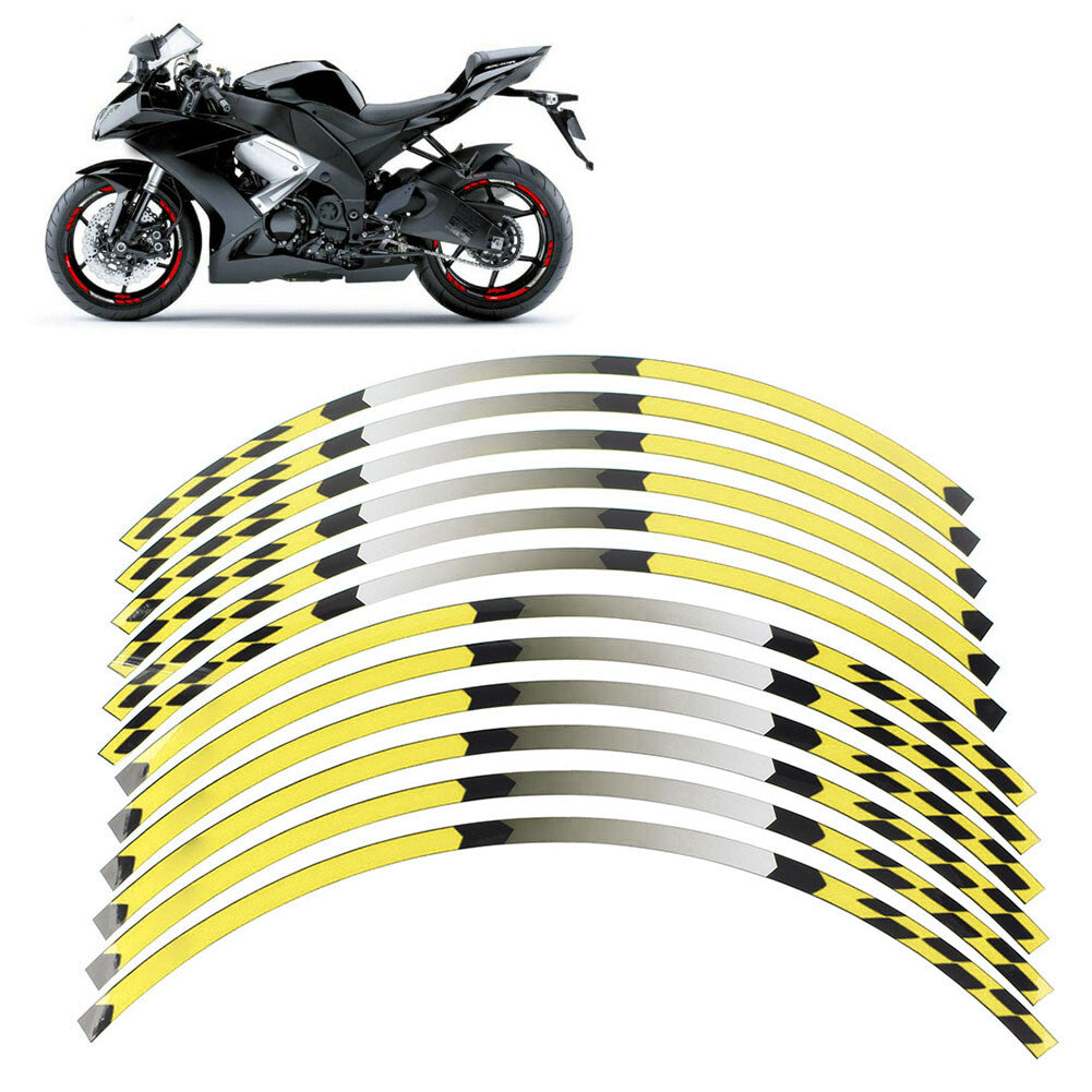 17 Rim Stripes Wheel Tape Sticker Fit for KAWASAKI 1000/R/SX 250/R 300