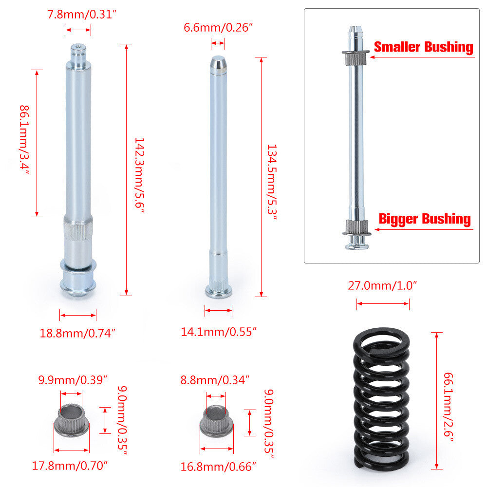 Door hinge pin and bushing repair kit + spring and needle roller for Chevrolet for Chevrolet