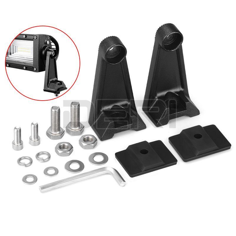 Side Mounting Brackets Base fit LED Light Bar Lights Holder Auto Truck Universal