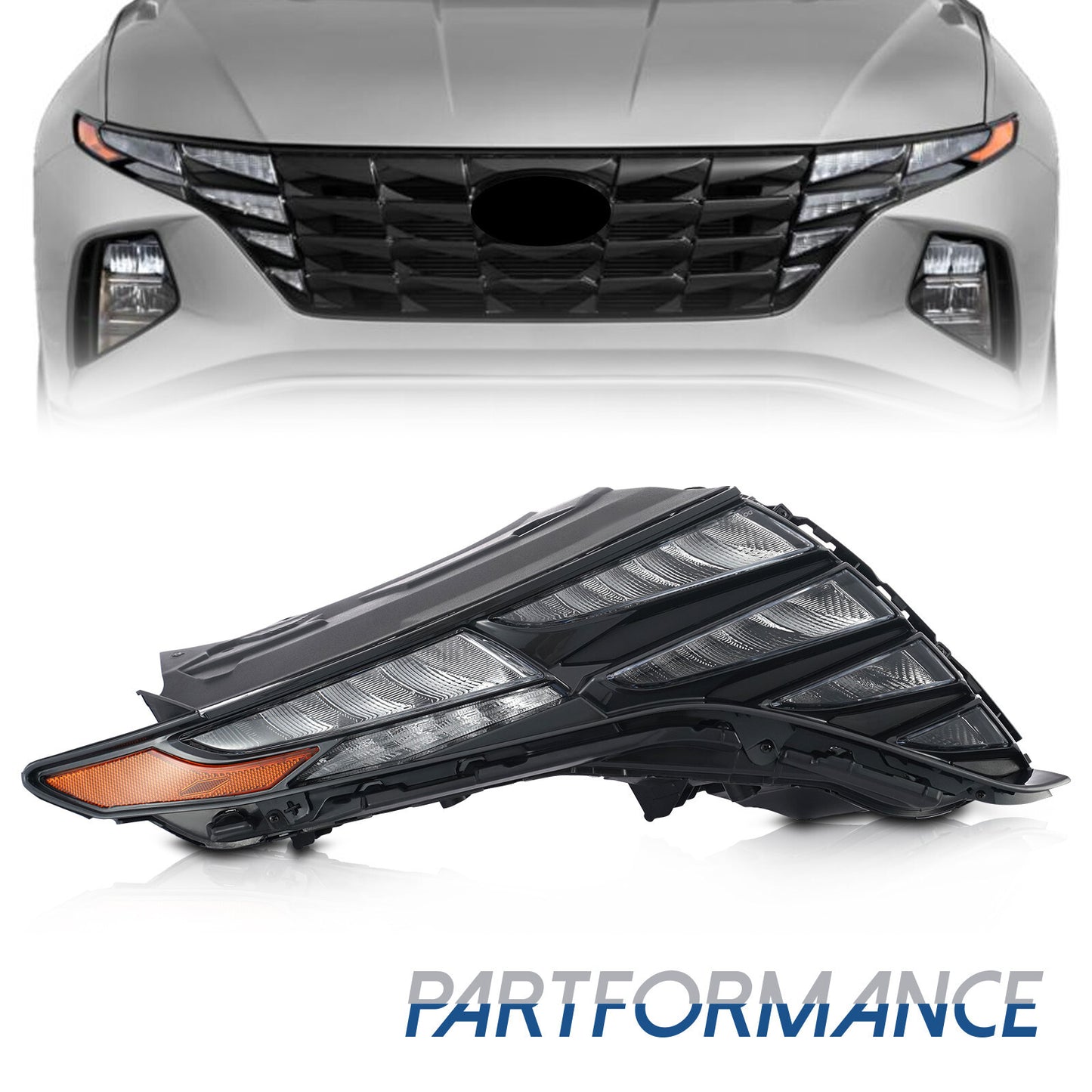 Applicable to 2022-2024 for Hyundai for Tucson LED DRL headlights, right passenger side, 92207CW010