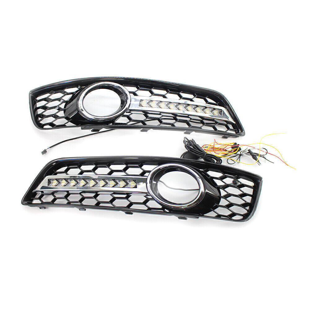 Front Fog Light Lamp Cover Grill Lower Bumper Grille for Audi A3 8P 2009-2013 cl