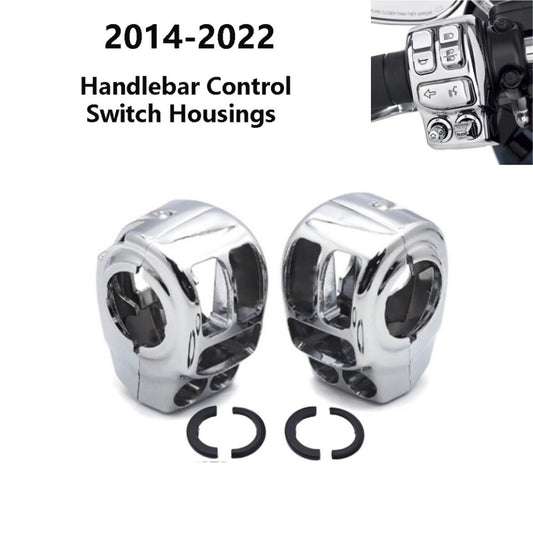 Chrome Handlebar Control Switch Housing Cover for Harley Touring Electra Glide