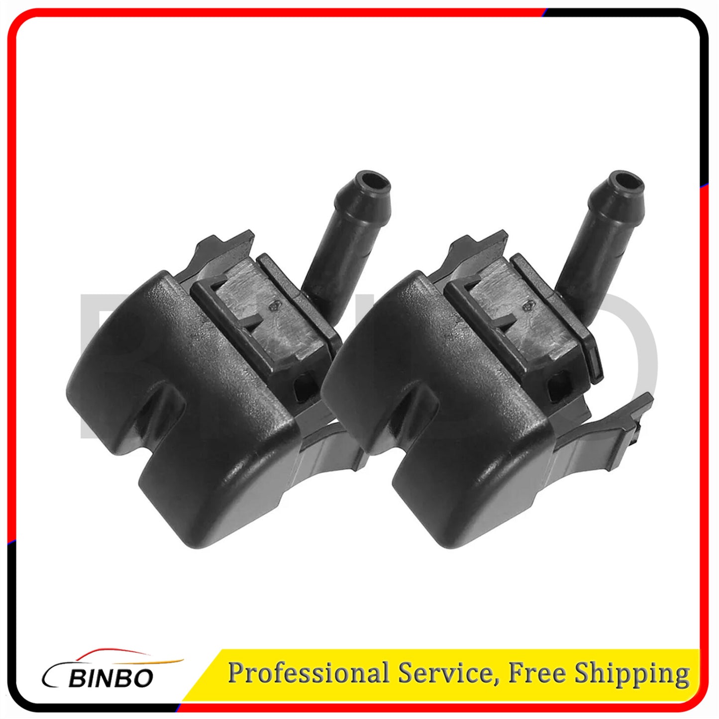 1 Pair Front Windshield Washer Nozzles Spray Jet Fit for BMW 3 Serie E46