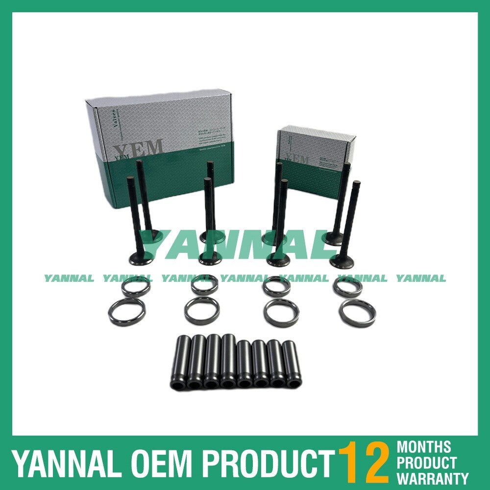New 4M40 intake and exhaust valve rail for seat kit for Mitsubishi 307B excavators