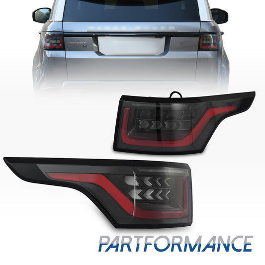 A pair of rear LED taillights are dynamically applied to the for Land Rover for Range Rover Sport 2014 - 2022