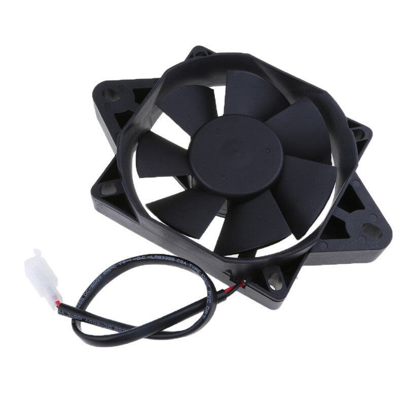 Motorcycle ATV Radiator Thermo Electric Square Shape Water Tank Cooling Fan