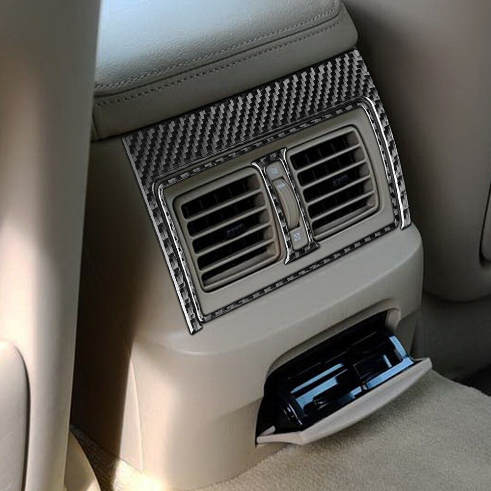 Carbon Fiber Interior Rear Air Vent Outlet Panel Trim Fit For Luxus GS 2006-2011