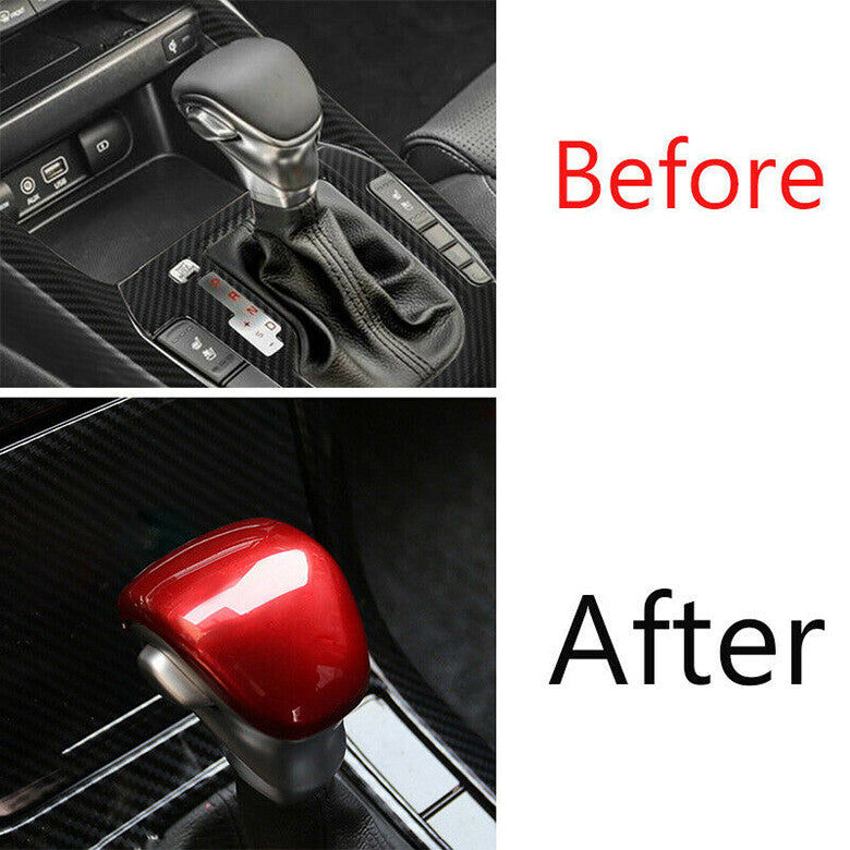 for Kia Sorento 2021-2023 Red interior Car Gear Shift Knob Cover Head Trim