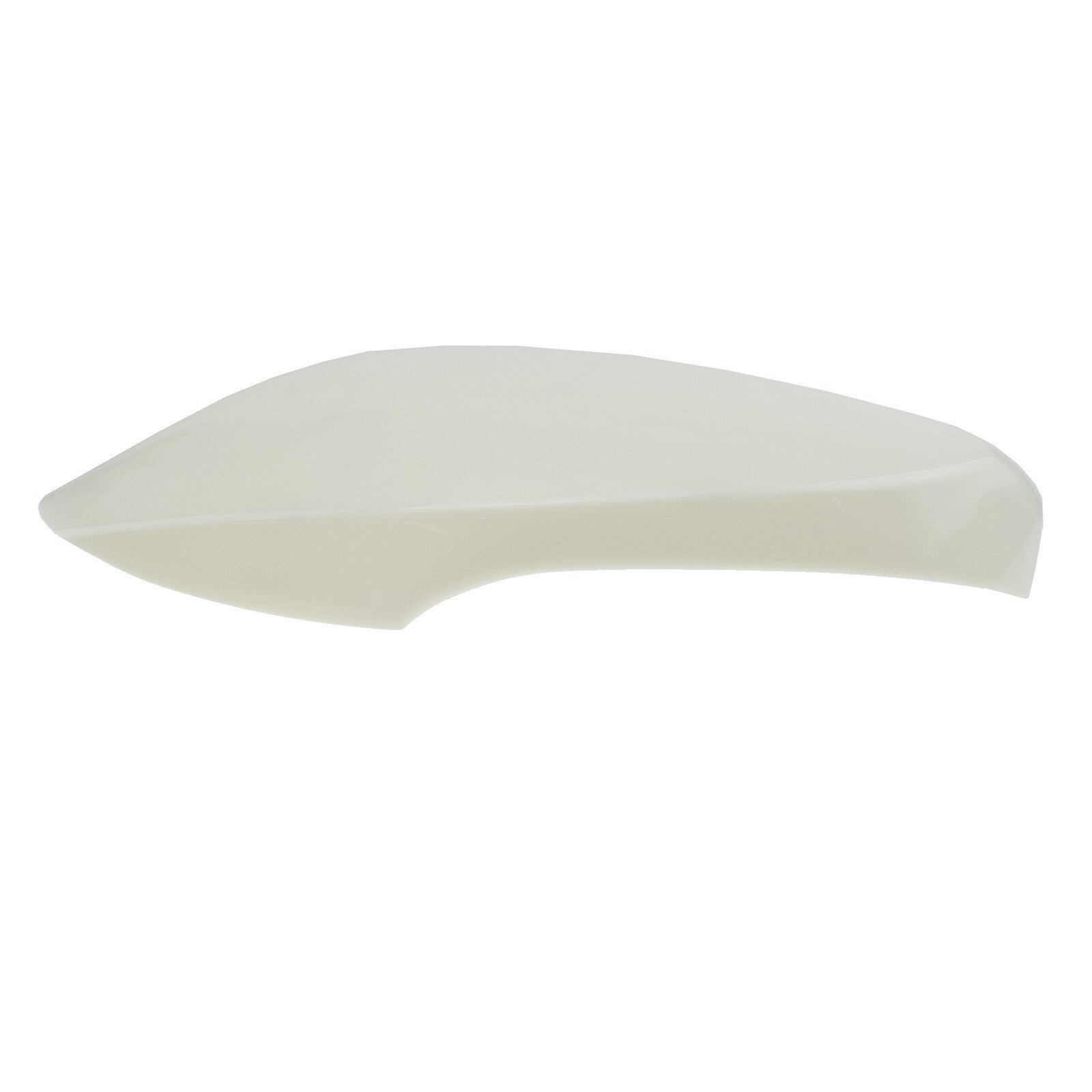 The white mirrored protective cover on the left side, with cutouts for the turn signals, is suitable for the 2011 for Hyundai for Elantra .