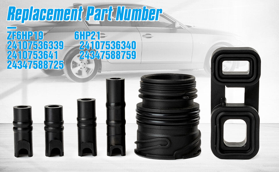 6PCS NEW Transmission Seal Kit Mechatronic Set for BMW 6HP19 6HP21 24107536339