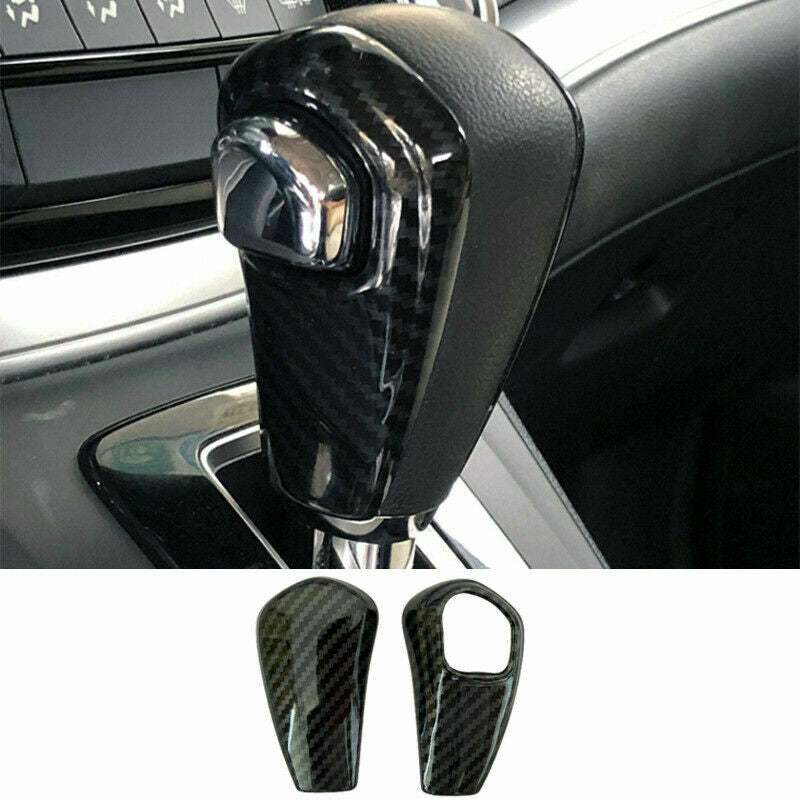 for Honda CR-V 2015 2016 Carbon Fiber Central Console Gear Shift Knob Cover Trim