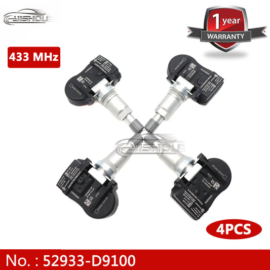 4-pack TPMS 52933-D9100 tire pressure monitoring sensors for Kia Sportage 433MHz