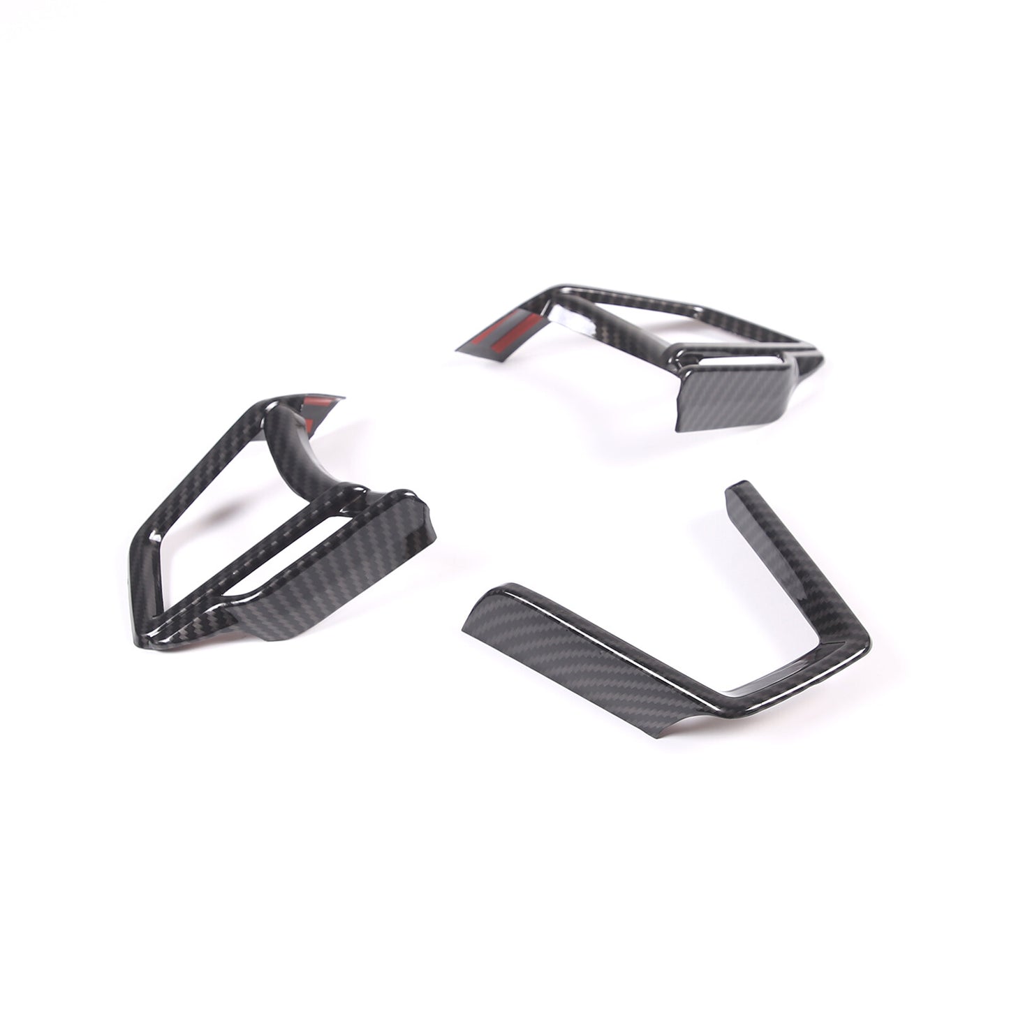 4-Piece Window Lift Lock Switch Panel Trim for Infiniti G25 G37 2010-13 Carbon Fiber