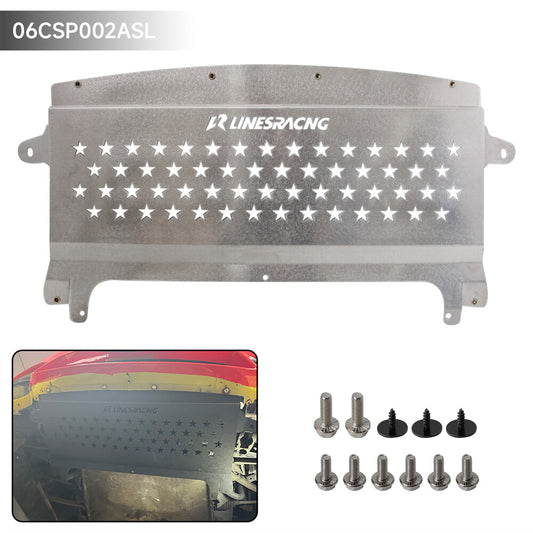 Oil Cooler Skid Plate Underhood Shield for BMW F80 M3 F82 F83 M4 Aluminum Silver
