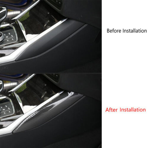 for BMW 3-Series G20 2019-2022 Carbon Fiber Console Gear Shift Both Side Trim 2X