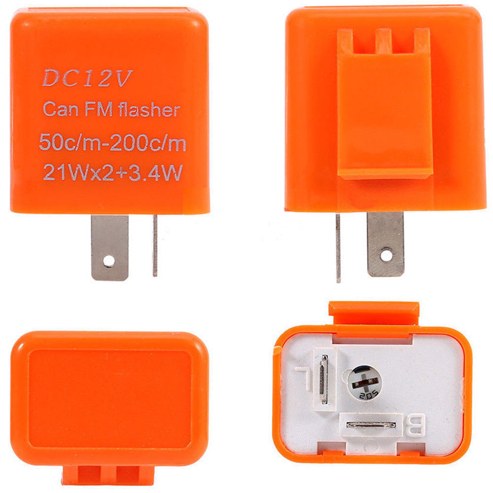 12V 42W 2-Pin Motorcycle Flasher Relay for Suzuki for Yamaha Completely Waterproof