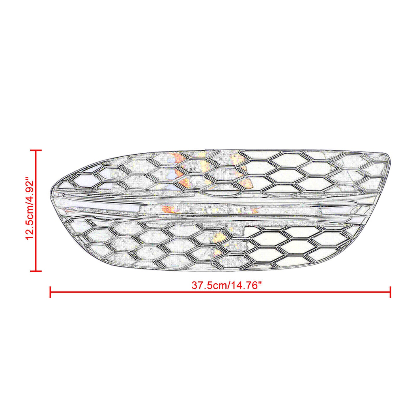 pair of chrome grille covers for the front bumper fog lights are suitable for the for Mercedes-Benz W205 2015-2018.