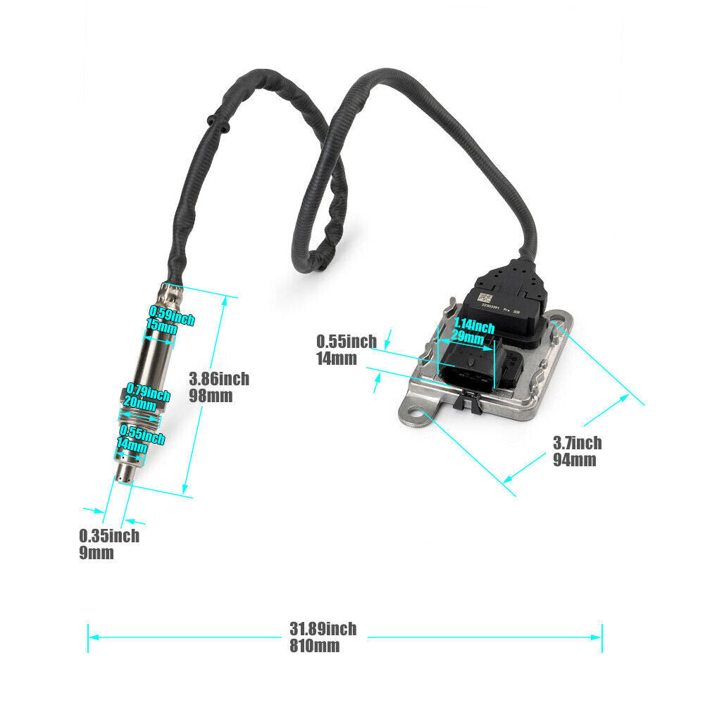 2-pack for Volvo trucks D11, D13, D16, for Mack 22303390 socket, imported Nox sensor 22303391
