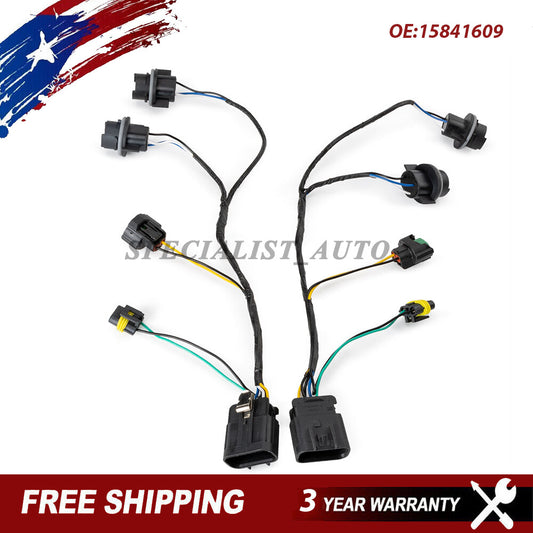 2-piece headlight wiring harness 07-14 suitable for Chevrolet Silverado for GMC for Sierra 1500 2500