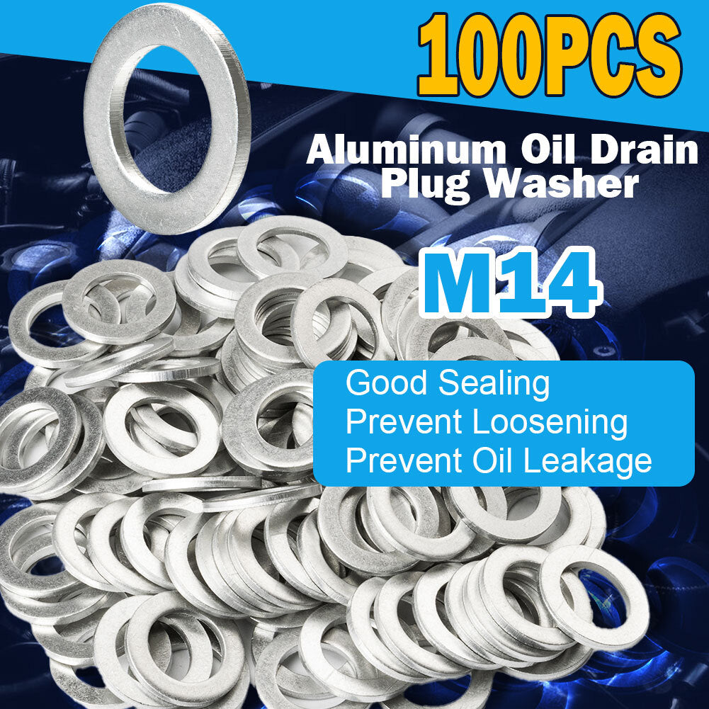 1000-piece pack of new aluminum oil crushing washers and drain plug washers suitable for Honda 94109-14000
