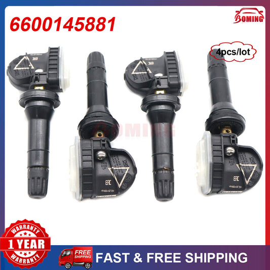 4Pcs Black New TPMS Tire Pressure Sensor for Geely Geometry A/C/E/G6 Emgrand