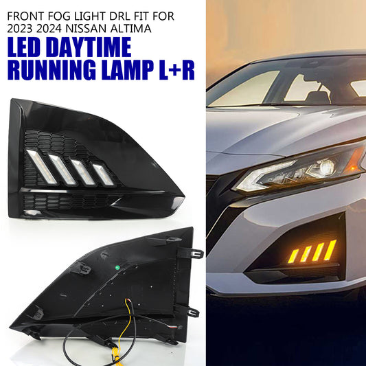 Pair LED DRL Daytime Running Driving Light Fit for Nissan Altima 2023 2024 L+R