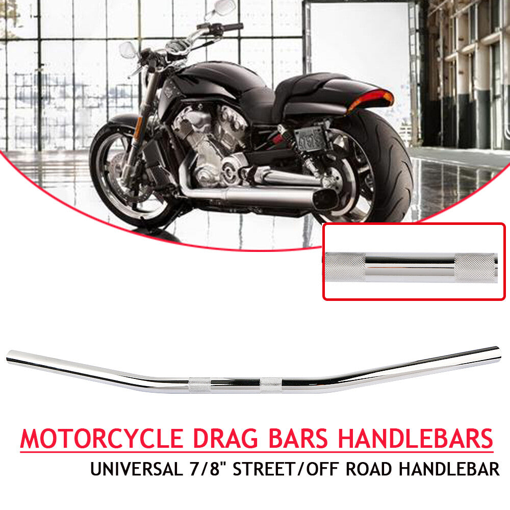7/8 inch 22 mm motorcycle handlebar trailing bar chrome alloy universal for Honda , for Yamaha , and for Suzuki .