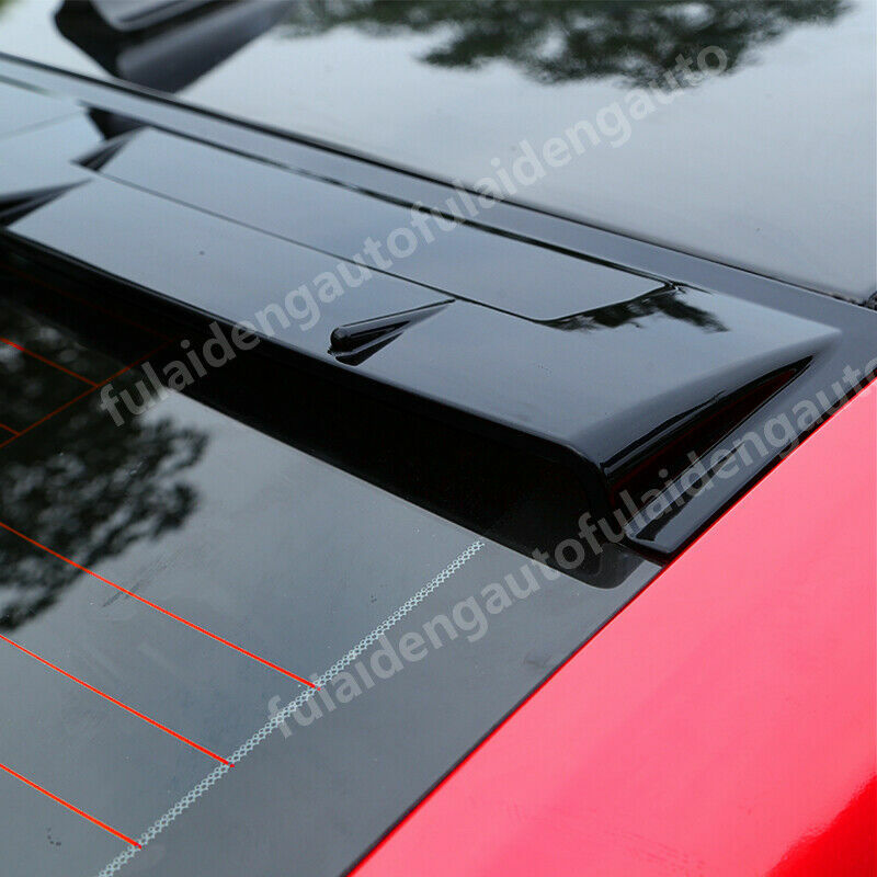 for Mazda 6 Atenza 2019-21 Glossy Black Rear Window Roof Lip Spoiler Visor Trim
