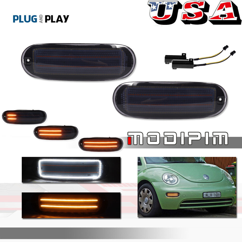 Smoke switch LED turn signal light kit for 1998-2005 for Volkswagen Beetle front LH and right-hand drive