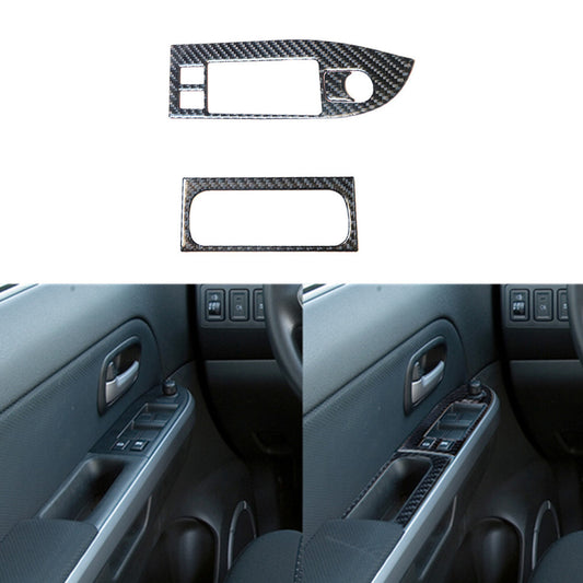 Carbon Fiber Driver Window Switch Door Trim for Suzuki Grand Vitara 2006-2013