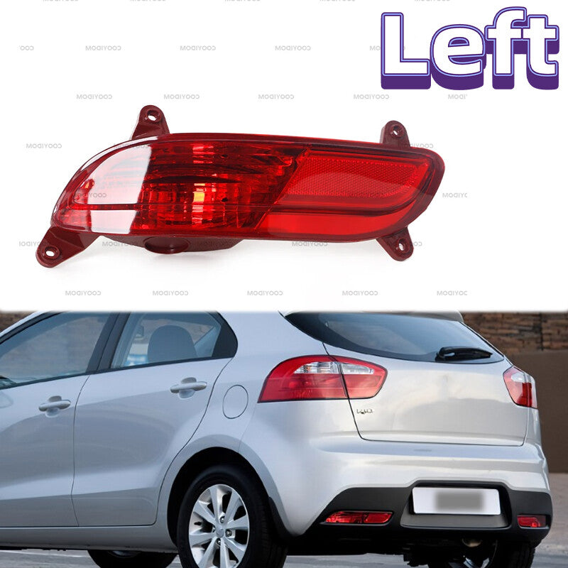 The left rear bumper fog light is for the for Kia Rio Hatchback 2012-2015 model 922011Y300.