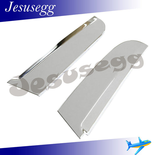 Pair Left+Right Side Rear Door Pillar Molding Chrome for Kia Sportage 2011-16