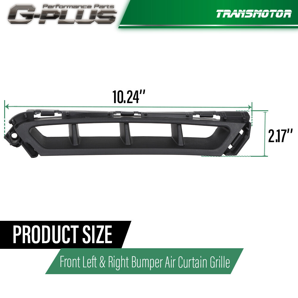 A pair of front left and right bumper air curtain grilles are suitable for 2019-2020 for Hyundai for Elantra .